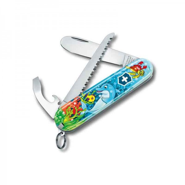 My First Victorinox - Mon premier Victorinox | manche DAUPHIN avec scie