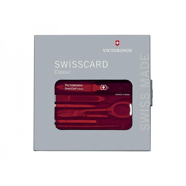 Couteaux Suisse Swisscard rouge 7 pièces